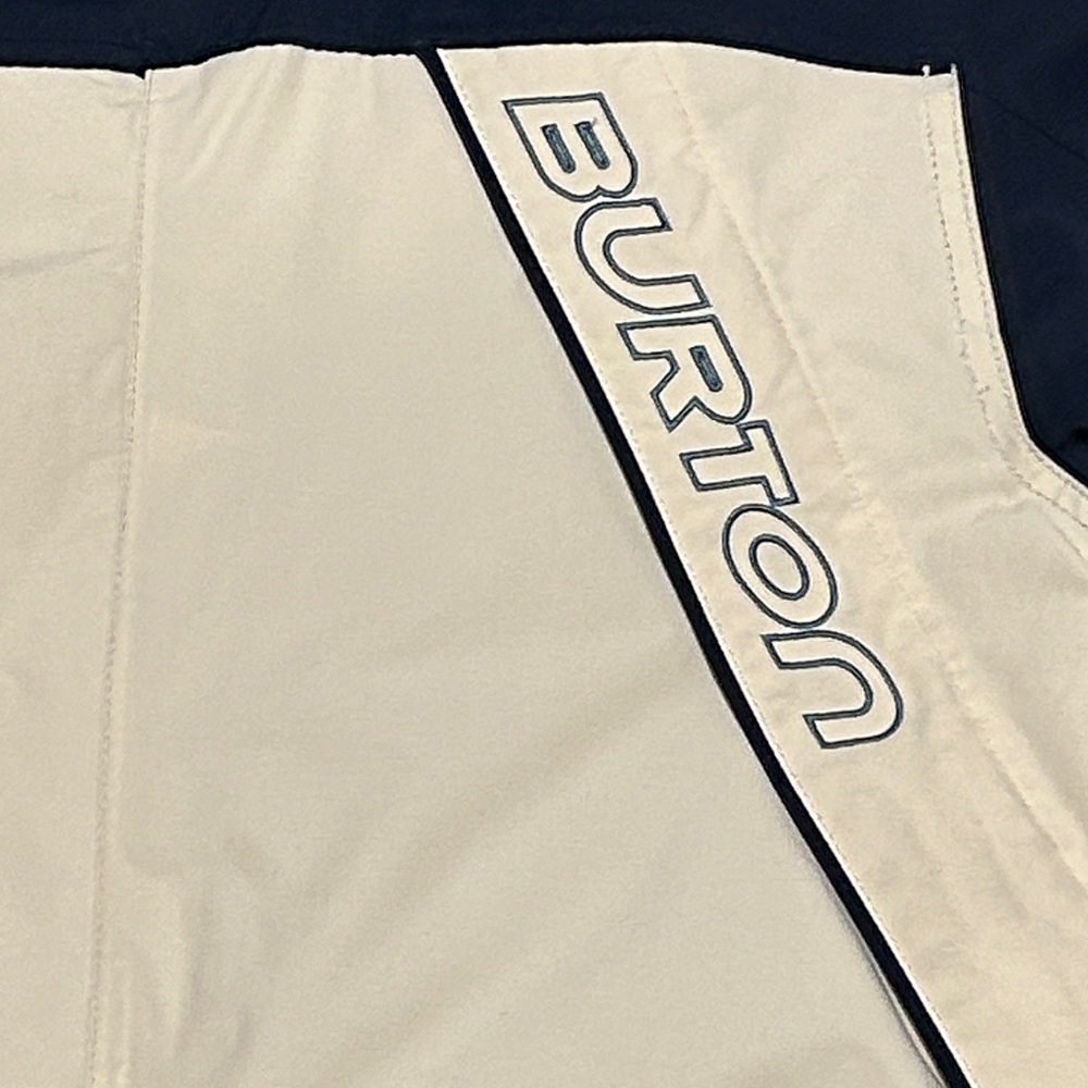 Burton Men's Three-Tone Hooded Jacket Dress Blue, Almond Milk, and Storm Blue - Picture 2 of 11